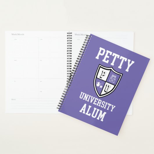 Petty University Alum afstudeerder alma mater peri Planner (Display)