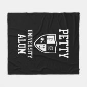 Petty University Alum afstudeerder alma mater sarc Fleece Deken (Voorkant (Horizontaal))