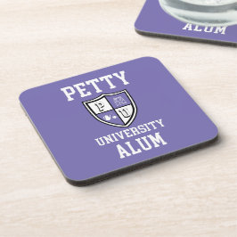 Petty University Alum afstudeerder periwinkle alma Bier Onderzetter