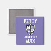Petty University Alum afstudeerder periwinkle alma Magneet (Voorkant / Achterkant)