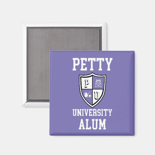 Petty University Alum afstudeerder periwinkle alma Magneet (Voorkant / Achterkant)