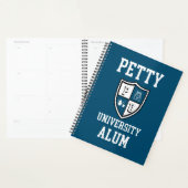Petty University Alum blue afstudeerder alma mater Planner (Display)