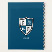 Petty University Alum blue afstudeerder alma mater Planner (Achterkant)