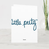 Petty zegt... feestdagen kaart (Achterkant)