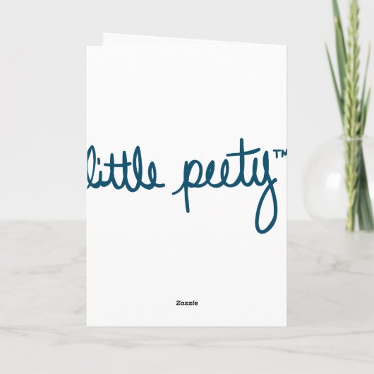 Petty zegt... feestdagen kaart (Achterkant)