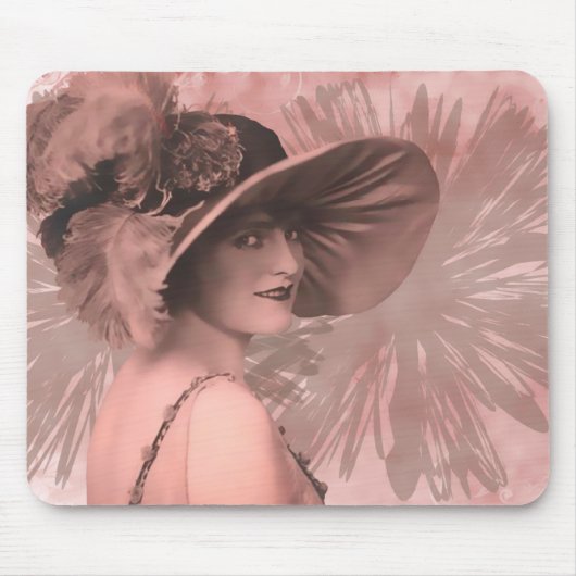 PETULA, 1910s LADY IN GROOT PET: PEACH Muismat (Voorkant)