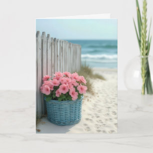 Petunia Beach Basket Denken aan jou Kaart