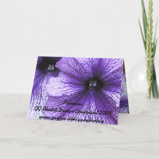 Petunia Bedankkaart (Achterkant)