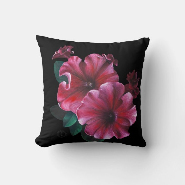 Petunia bloem kussen (Voorkant)