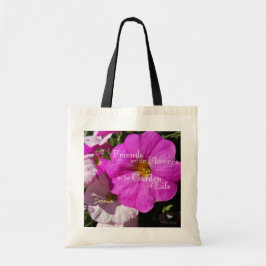 Petunia-bloemen / helderroze en Bleek roze / Tote Bag