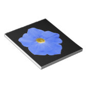 Petunia Blue en Yellow Notepad Notitieblok (Schuin)