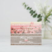 Petunia bruiloft uitnodigingen (Staand voorkant)