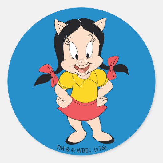 Petunia | Classic Petunia Ronde Sticker (Voorkant)