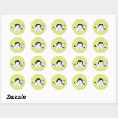 Petunia Dreaming Ronde Sticker (Vel)