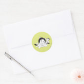 Petunia Dreaming Ronde Sticker (Envelop)