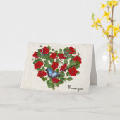 petunia en vlinderhart met borstel kaart (Gele Bloem)