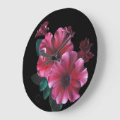 Petunia flower clock grote klok (Hoek)