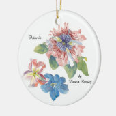Petunia Flower Keramisch Ornament (Links)