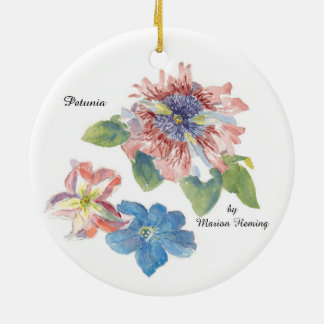 Petunia Flower Keramisch Ornament