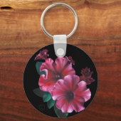 Petunia flower Key Chain Sleutelhanger (Achterkant)