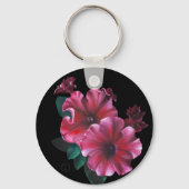 Petunia flower Key Chain Sleutelhanger (Achterkant)