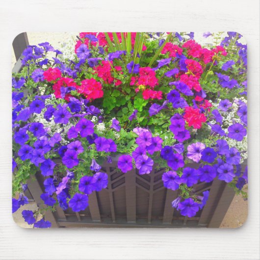 Petunia Flower Patch Mousepad Muismat (Voorkant)