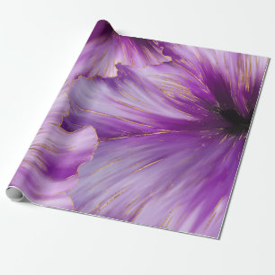 Petunia golden flow abstract cadeaupapier