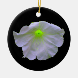 Petunia Green Glow Custom Birthday Keramisch Ornament