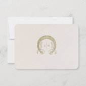 Petunia invoegen Dank u  Art Nouveau Kaart (Achterkant)