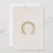 Petunia Menu Bruiloft Art Nouveau door Mucha Kaart (Achterkant)