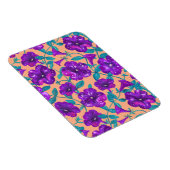 Petunia Night Sky op abrikozenachtergrond Drow Pil Magneet (Rechterzijde)