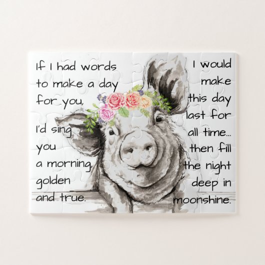 Petunia Pig Jigsaw Puzzel (Horizontaal)