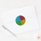 Petunia Pop Ronde Sticker (Envelop)