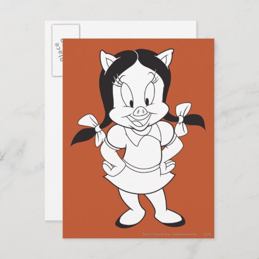 Petunia Posing Briefkaart (Voorkant / Achterkant)