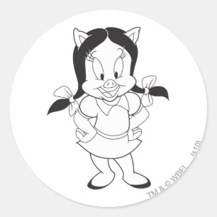 Petunia Posing Ronde Sticker