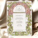 Petunia Save the Date Vintage Art Nouveau van Much Kaart<br><div class="desc">Petunia Art Nouveau Vintage Save the Date trouwkaarten van Alphonse Mucha in een floraal, romantisch en grillig ontwerp. Victoriaans bloeiwijzen vullen klassieke art deco lettertypen aan. Voer uw aangepaste gegevens in en u bent klaar. Als u het ontwerp verder wilt wijzigen, klikt u op de blauwe knop "Aanpassen". Heel erg...</div>