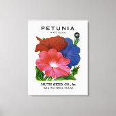 Petunia Seed Packet Canvas Afdruk (Voorkant)