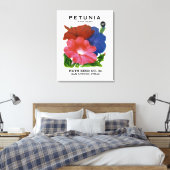 Petunia Seed Packet Canvas Afdruk (Insitu (Slaapkamer))