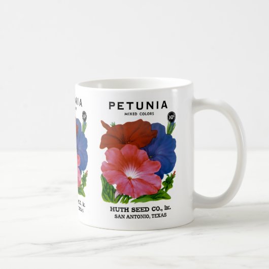 Petunia  Seed Packet Koffiemok (Rechts)