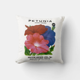 Petunia  Seed Packet Kussen