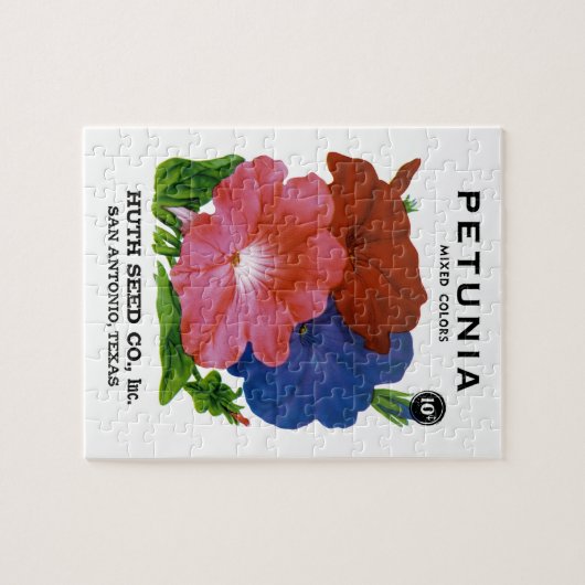 Petunia  Seed Packet Legpuzzel (Horizontaal)