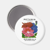 Petunia  Seed Packet Magneet (Voorkant / Achterkant)