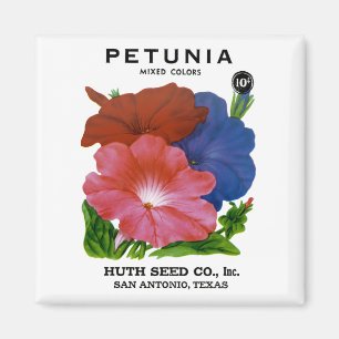 Petunia Seed Packet Magneet