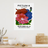 Petunia  Seed Packet Poster (Keuken)
