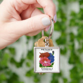 Petunia  Seed Packet Sleutelhanger (Hand)