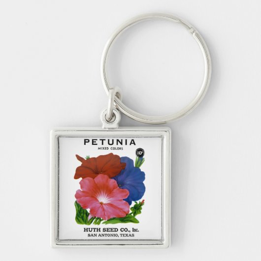Petunia  Seed Packet Sleutelhanger (Voorkant)