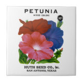 Petunia  Seed Packet Tegeltje (Voorkant)