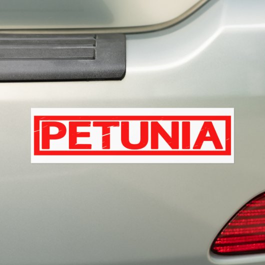 Petunia Stamp Bumpersticker (Op auto)
