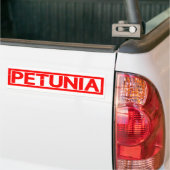 Petunia Stamp Bumpersticker (Op Truck)