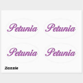 Petunia sticker naam (Vel)